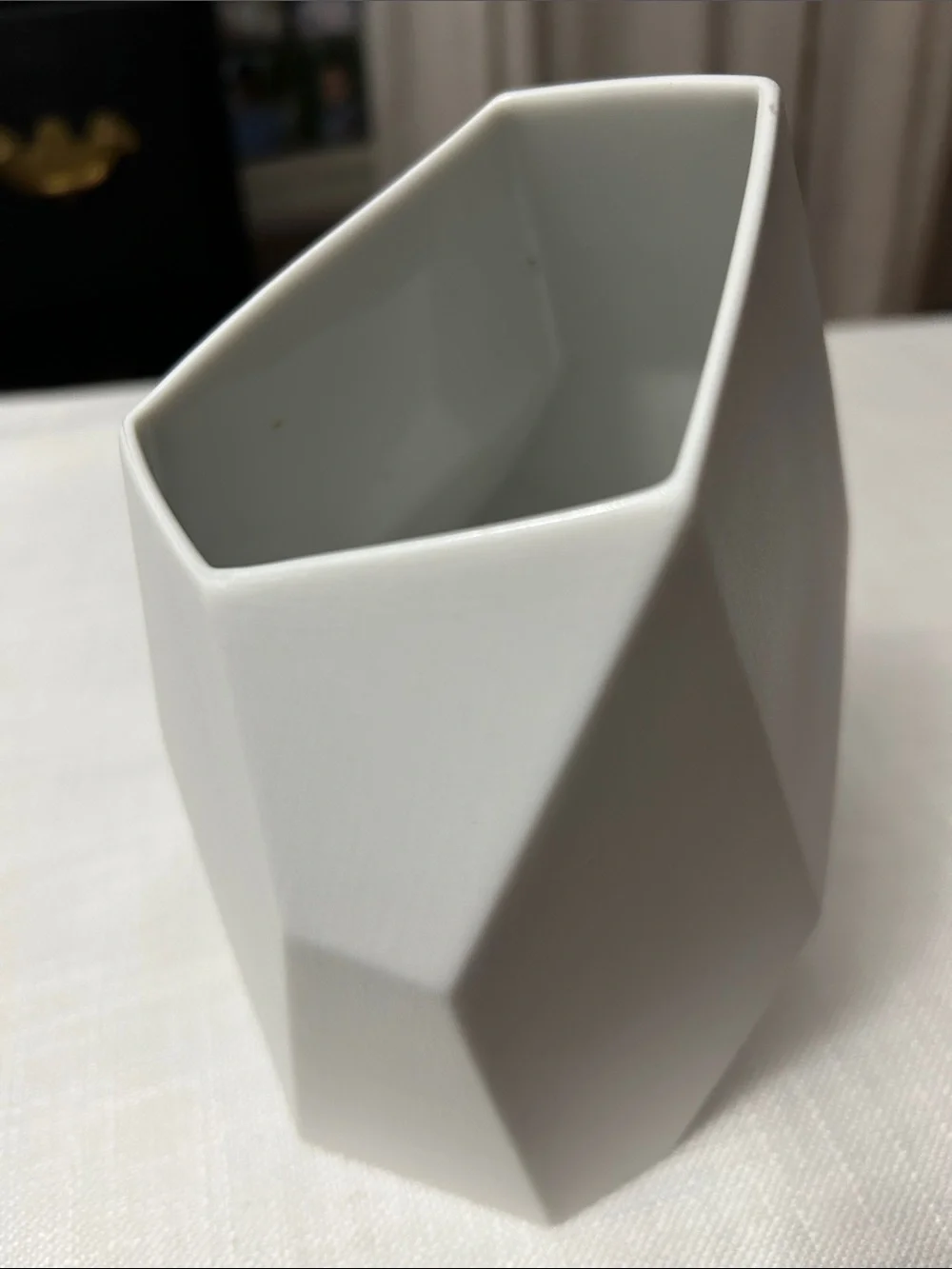Rosenthal White Faceted Ceramic Vase